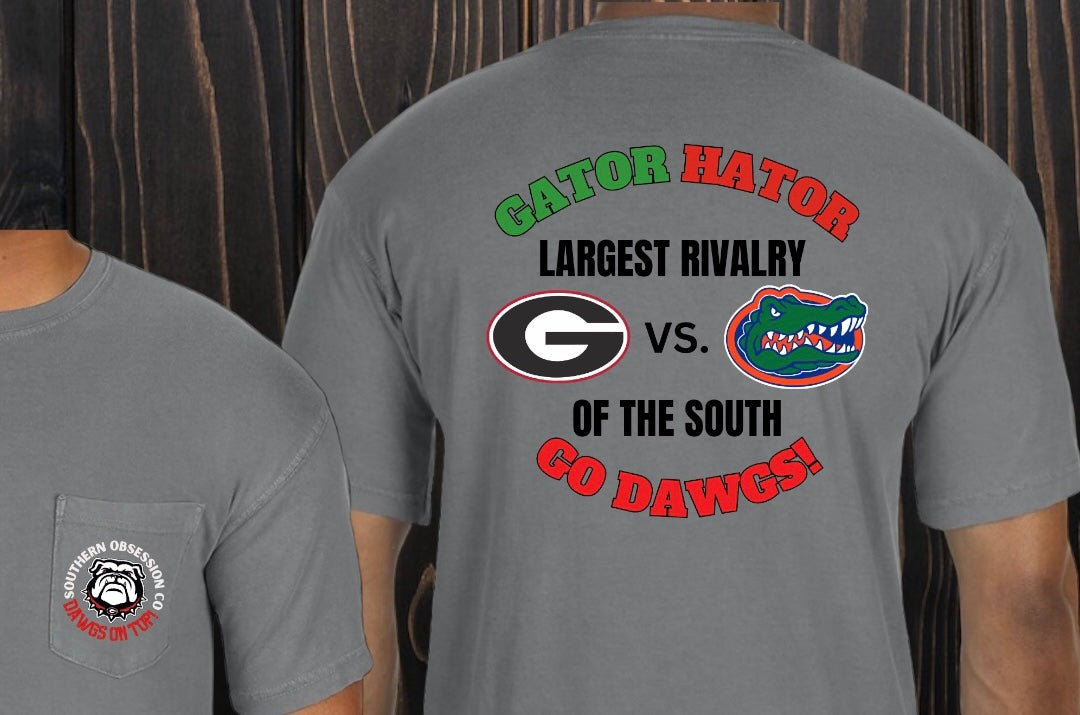 Largest Rivalry Of The South Grey Tee - Southern Obsession Co. 