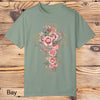 Floral Cross Tee - Southern Obsession Co. 