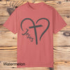 Cross, Jesus, Heart Tee - Southern Obsession Co. 