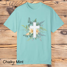  Spring Flower Cross Tee - Southern Obsession Co. 