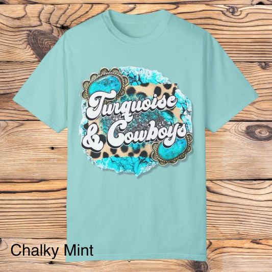 Turquoise & Cowboy Tee - Southern Obsession Co. 