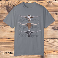 Load image into Gallery viewer, Whatever Lassos Your Longhorn tee
