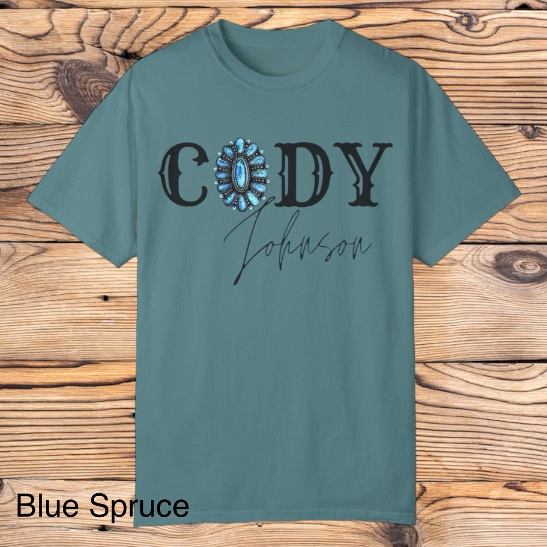 Cody Johnson Turquoise tee - Southern Obsession Co. 