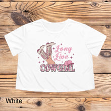 Load image into Gallery viewer, Cropped Long Live Cowgirl Tee
