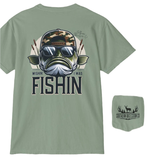 Cool Camo Fishin Tee - Southern Obsession Co. 