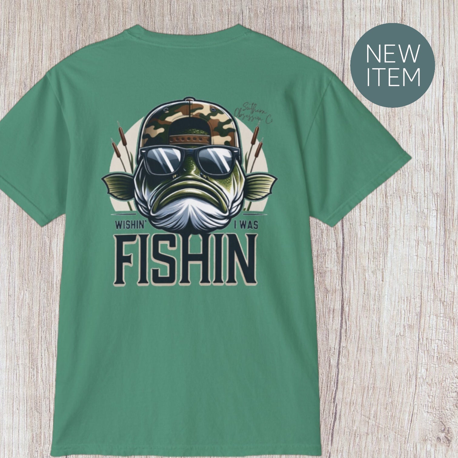 Cool Camo Fishin Tee - Southern Obsession Co. 