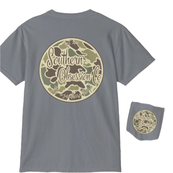 Camo Circle SOC Tee - Southern Obsession Co. 