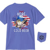 Here for Cold Beer Tee - Southern Obsession Co. 