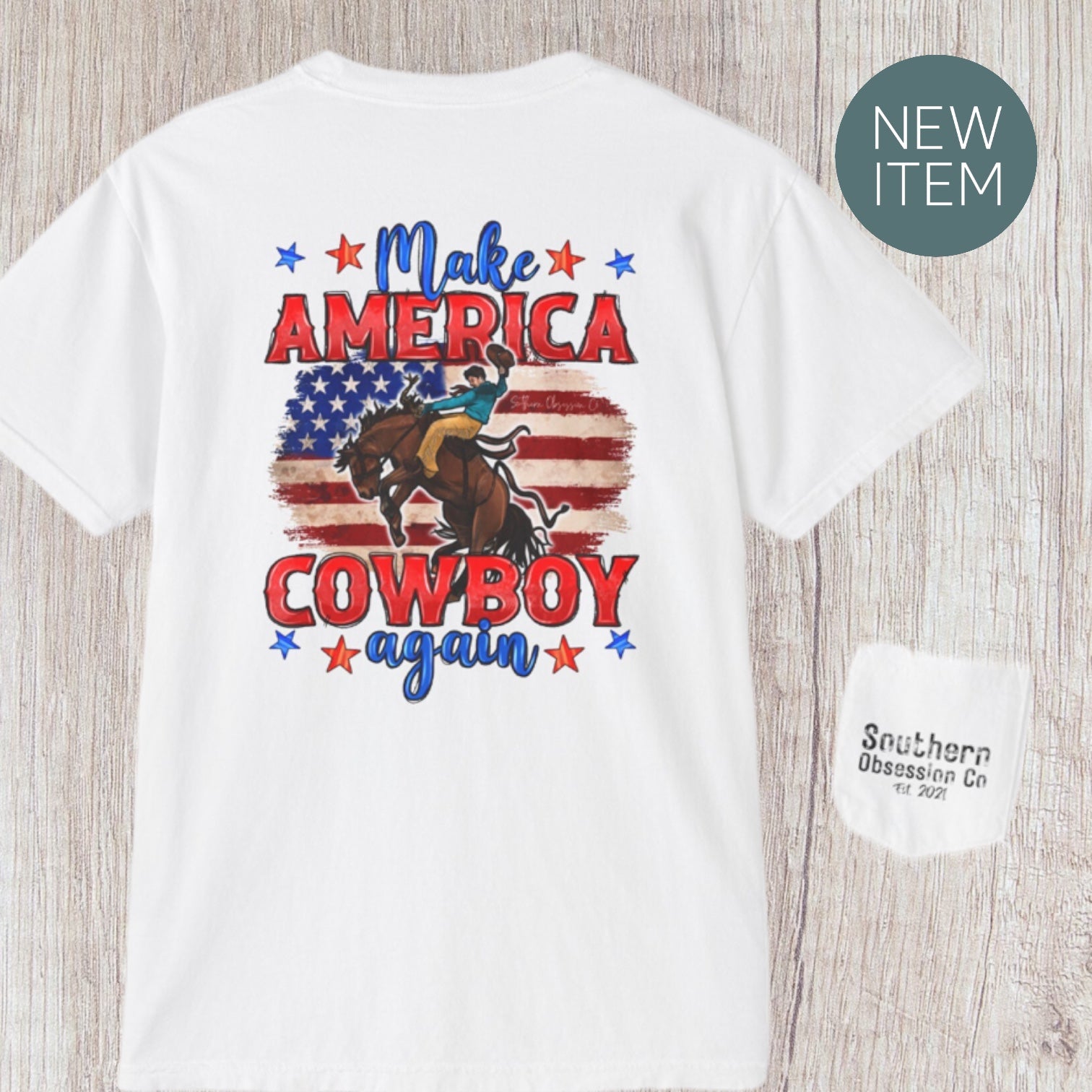 America Cowboy Tee - Southern Obsession Co. 