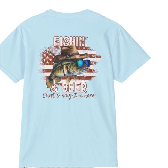 Fishin and Beer Tee - Southern Obsession Co. 