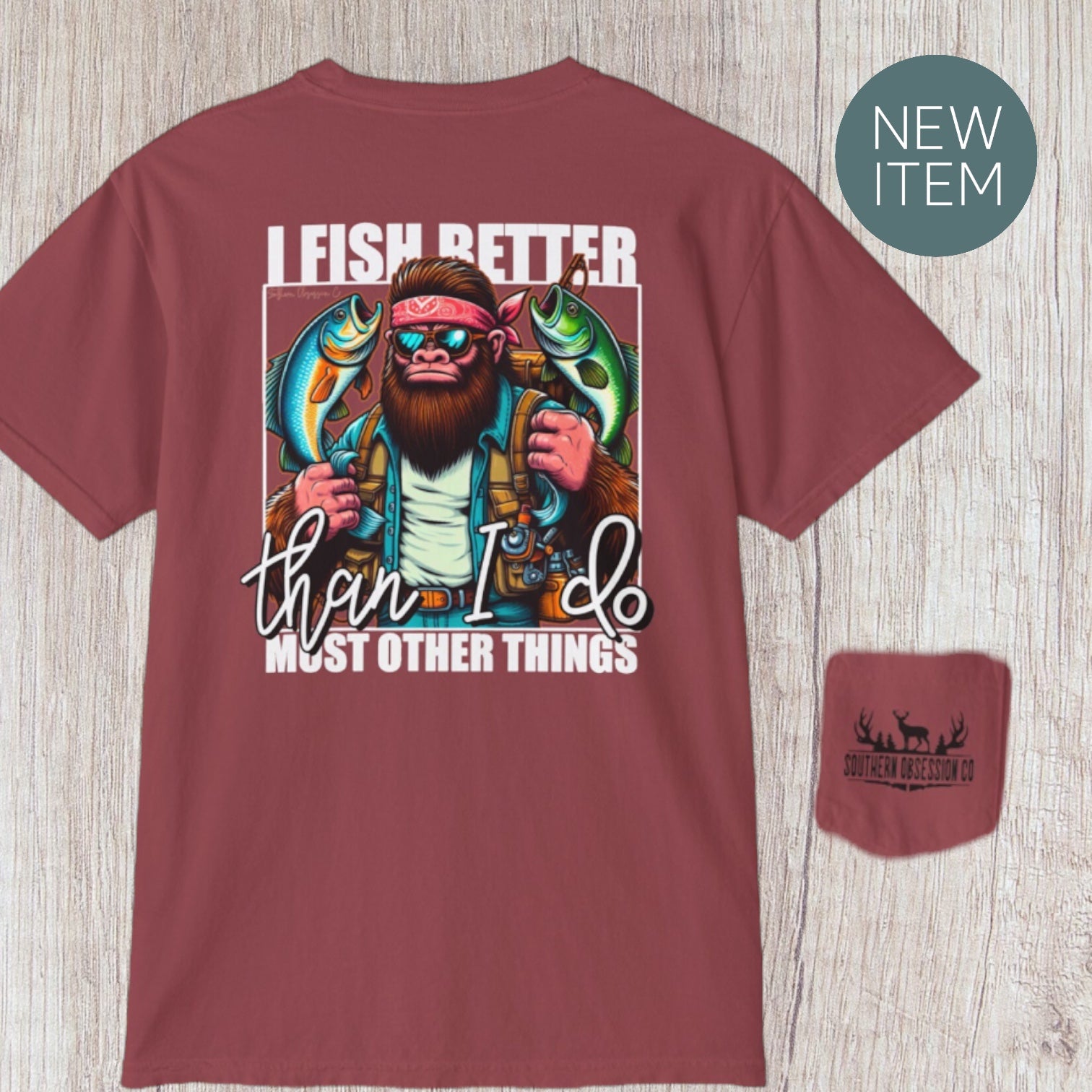 Big Foot Fishin Tee - Southern Obsession Co. 