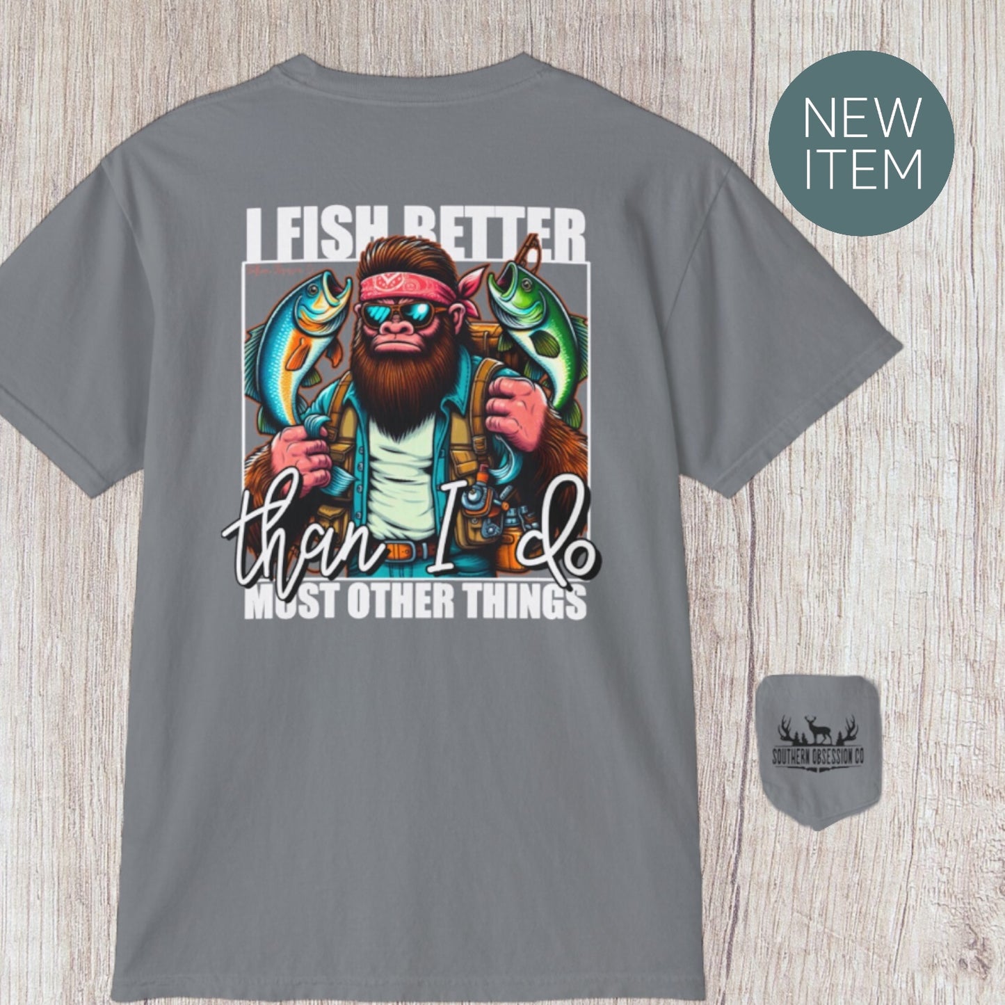 Big Foot Fishin Tee - Southern Obsession Co. 