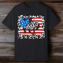  America Cowprint Cowboy Tee - Southern Obsession Co. 