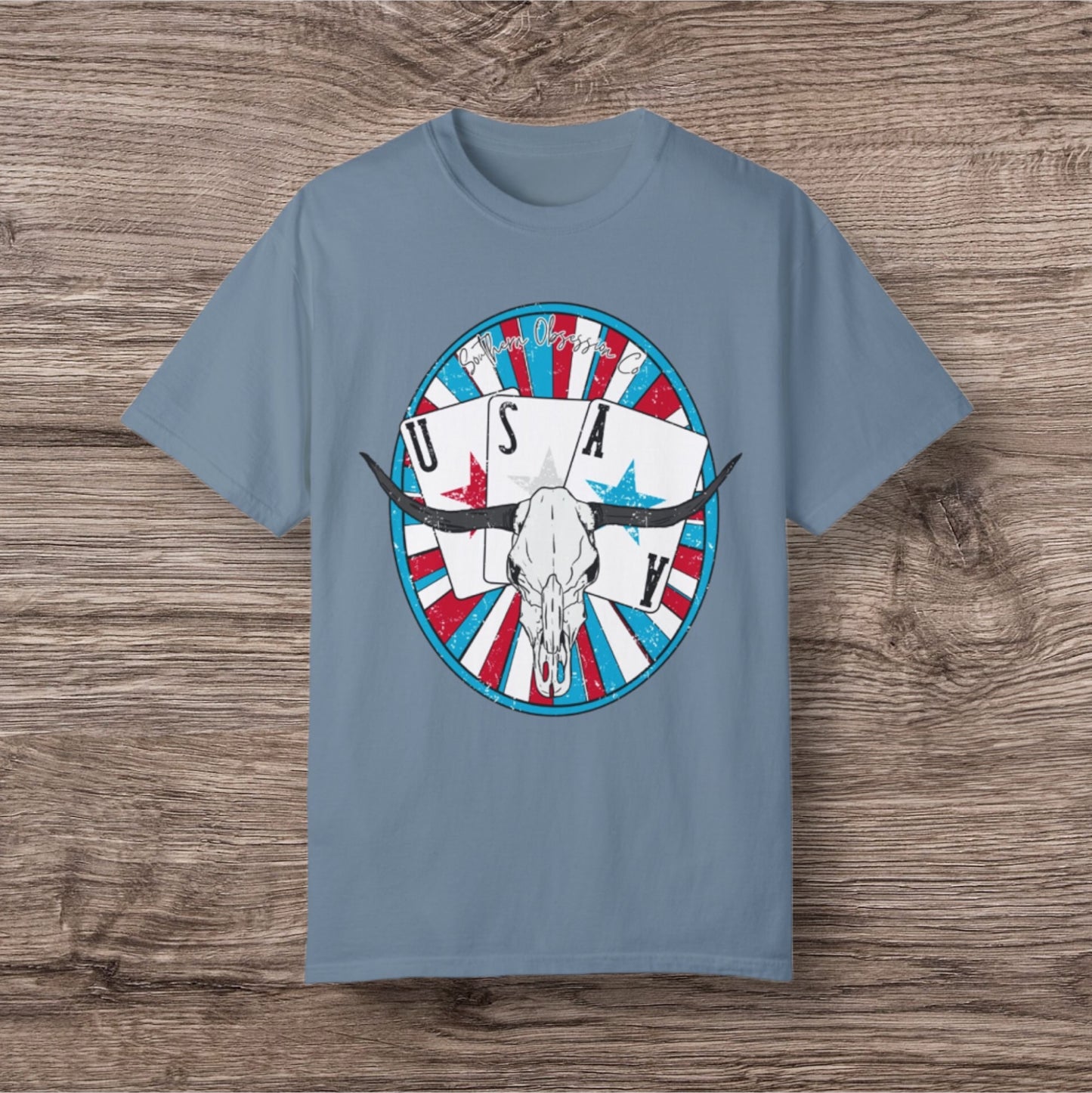 Longhorn USA Tee - Southern Obsession Co. 