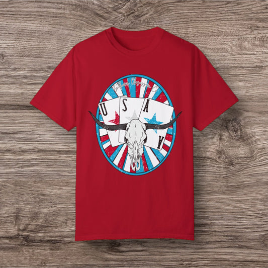 Longhorn USA Tee - Southern Obsession Co. 