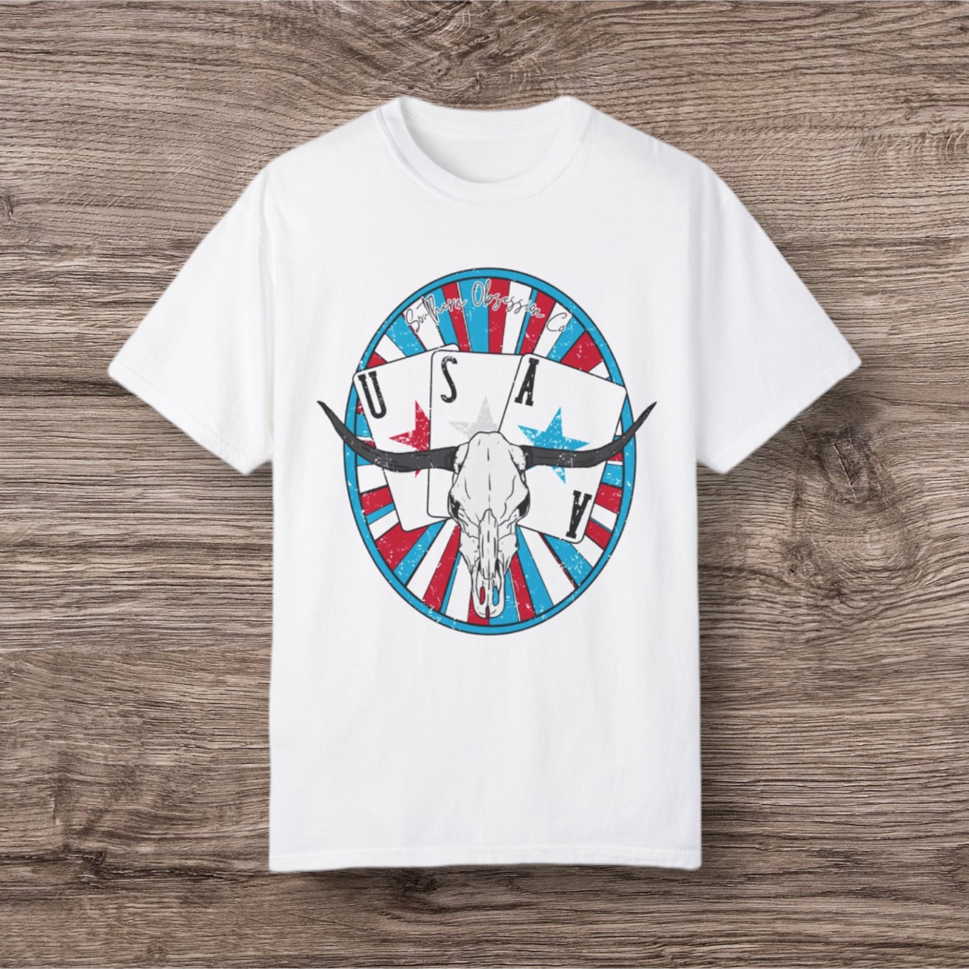 Longhorn USA Tee - Southern Obsession Co. 