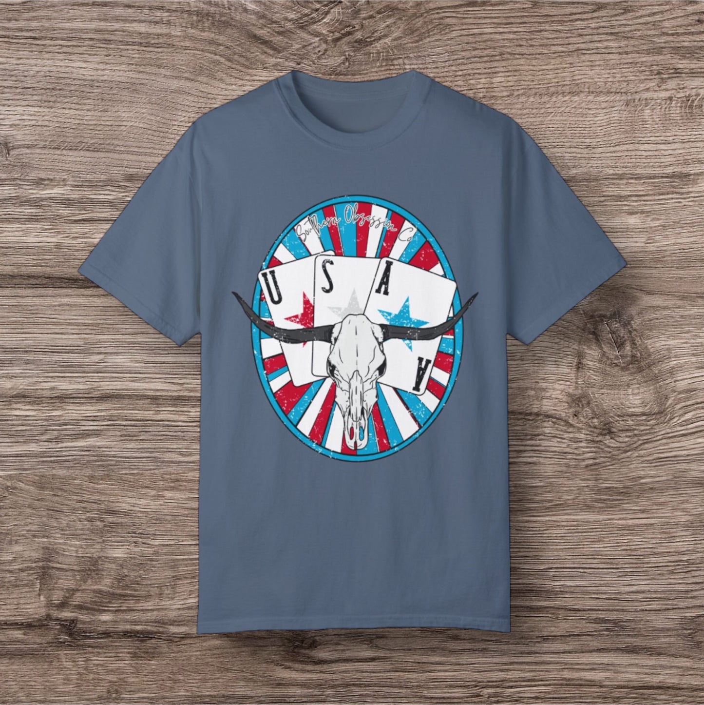 Longhorn USA Tee - Southern Obsession Co. 