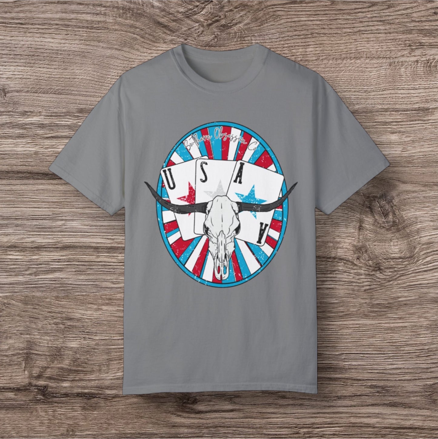 Longhorn USA Tee - Southern Obsession Co. 