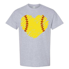  Softball Heart