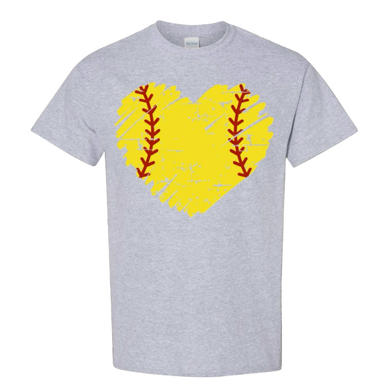 Softball Heart