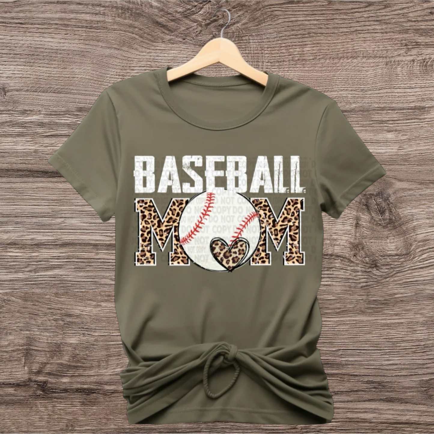 Baseball Mom - White Leopard