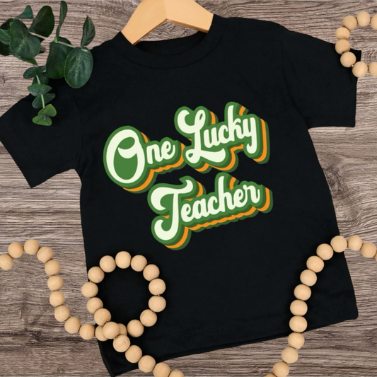 One Lucky Teacher Stacked Font