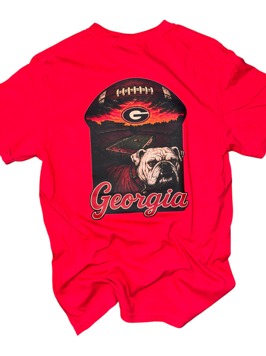 Football Field Pocket Tee