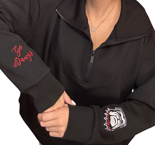 Black Quarter Zip