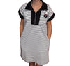 Black/White Strip Dress w/ pockets