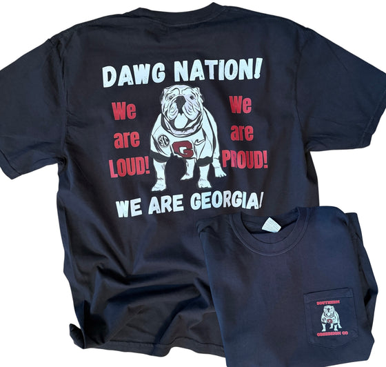 Black Comfort Color Pocket Tee