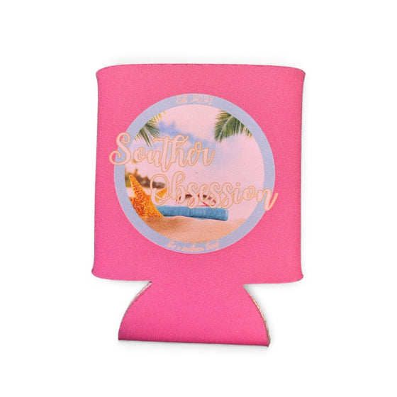 Pink Beachy Koozie