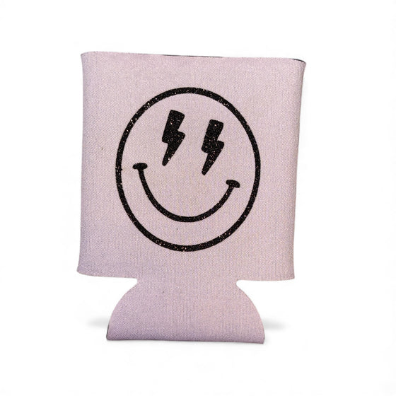 Pink Smiley Koozie
