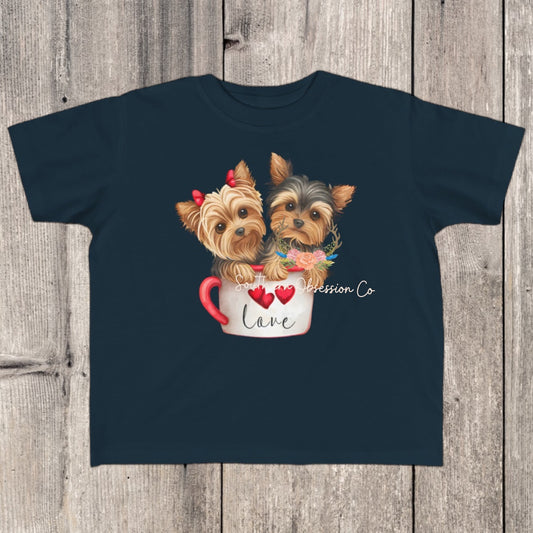 Yorkie Cup Love Tee - Southern Obsession Co. 