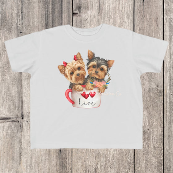 Yorkie Cup Love Tee - Southern Obsession Co. 