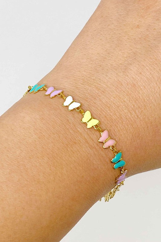 Linked Butterflies Bracelet - Southern Obsession Co. 