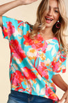 FLORAL WOVEN TOP - Southern Obsession Co. 