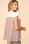 EMBROIDERED EYELET FLORAL TOP - Southern Obsession Co. 