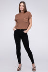 Mock Neck SS Cropped Sweater - Southern Obsession Co. 