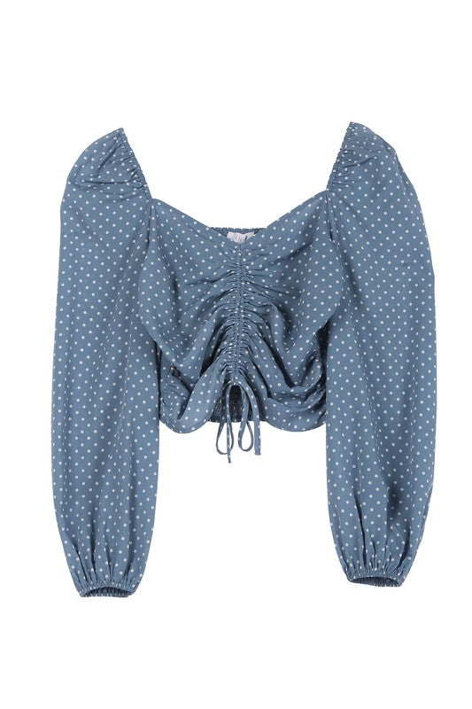 Polka dot crop top - Southern Obsession Co. 