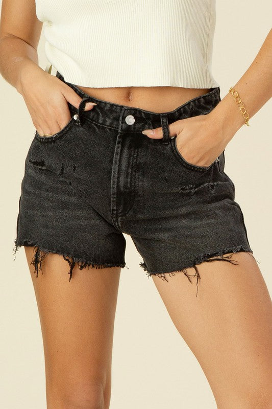 Distressed denim shorts - Southern Obsession Co. 