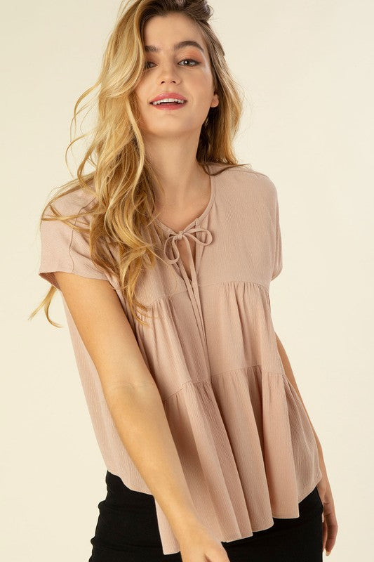 A line tiered blouse - Southern Obsession Co. 