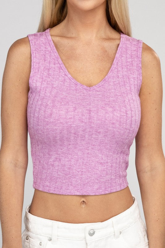 Ribbed Cropped Top - Southern Obsession Co. 