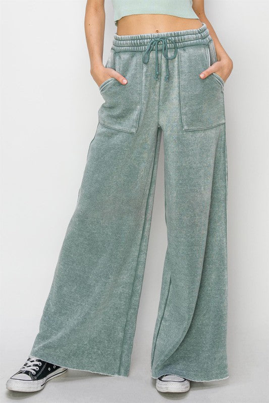 Wide Leg Drawstring Pants - Southern Obsession Co. 