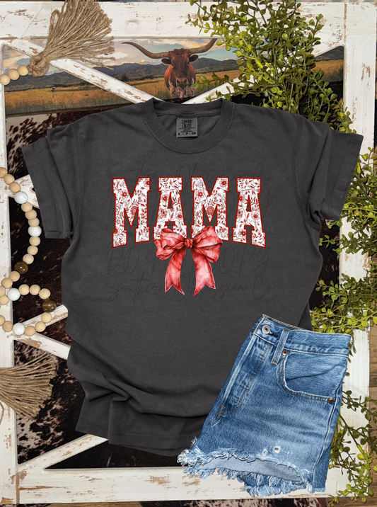 Red Mama Bow Tee