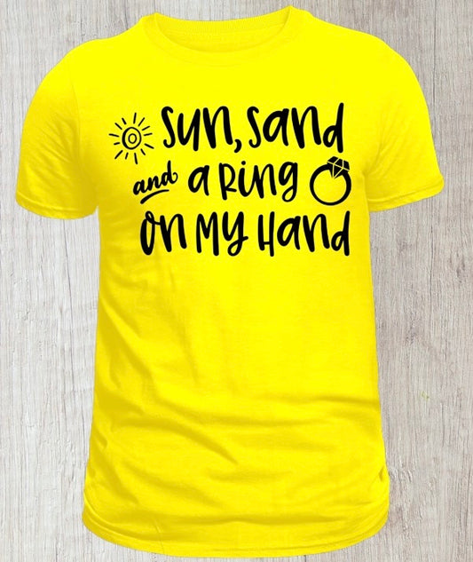 Sun, Sand, And Ring Tee - Southern Obsession Co. 