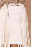 Fringe White Sand Skirt - Southern Obsession Co. 