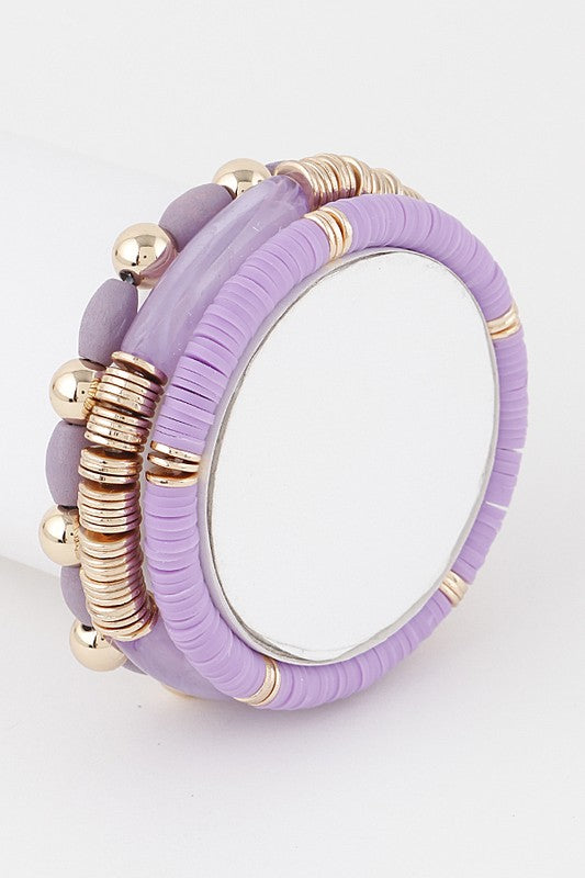 Lavender Layered Bracelet Set