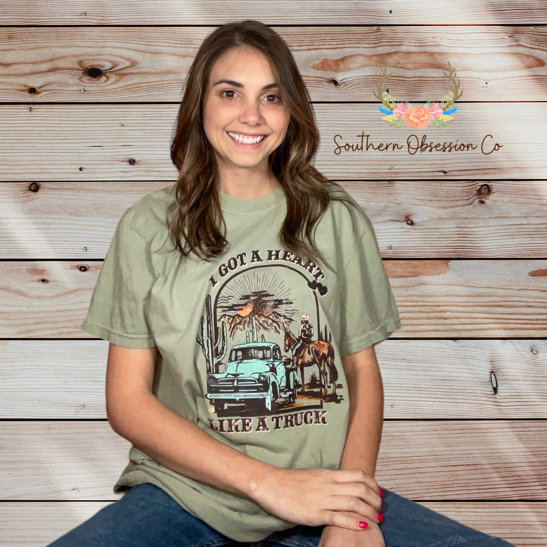 Heart Like A Truck Tee - Southern Obsession Co. 