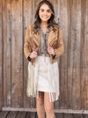 Fringe White Sand Skirt - Southern Obsession Co. 