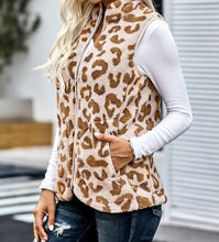 Load image into Gallery viewer, Beige Animal Print Vest
